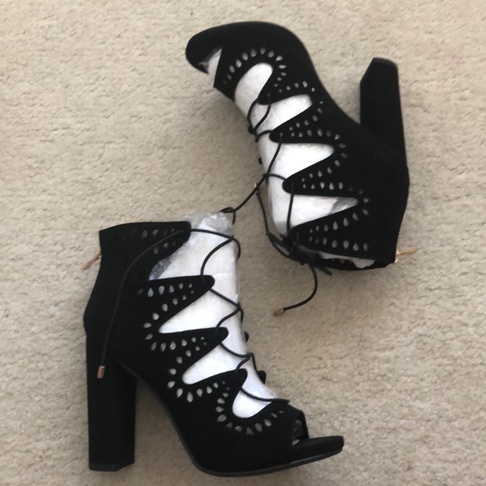 Strappy Block Heel Shoe
